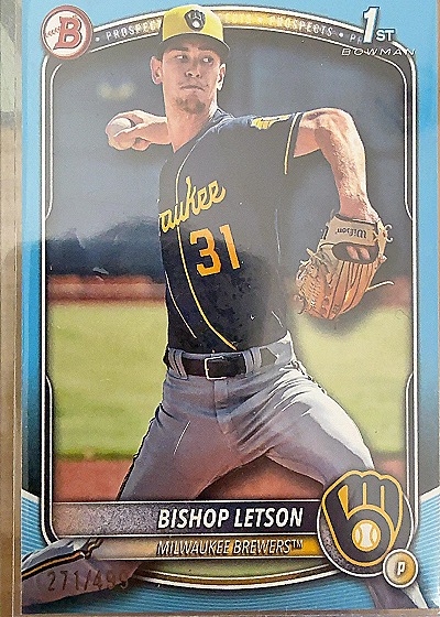 2025 Bowman #BP-30 Bishop Letson — front