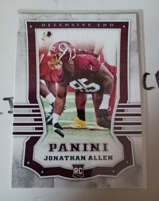 2017 Panini #113 Jonathan Allen RC Washington Redskins — front