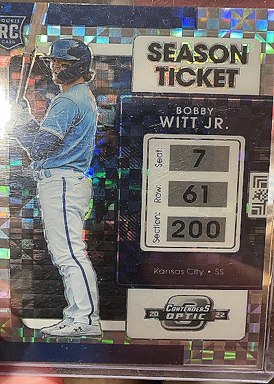 2022 Panini Chronicles Contenders Optic #19 Bobby Witt Jr. — front