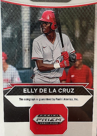 2022 Panini Prizm Draft Signing Sessions #SS-EDC Elly De La Cruz — back