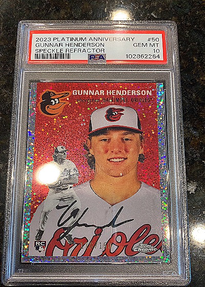 2023 Topps Chrome Platinum Anniversary #50 Gunnar Henderson — front