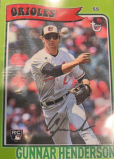 2023 Topps #15 Gunnar Henderson — front