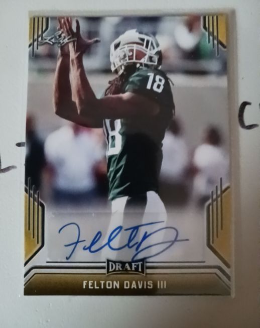 2019 Leaf Draft Auto Gold #BAFD3 Felton Davis III — front