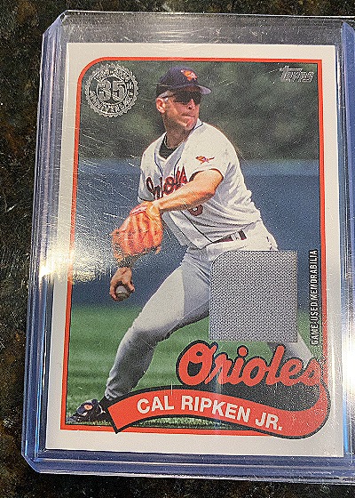 2024 Topps Update Series 1989 Topps Relics #89BR-CR Cal Ripken Jr. — front