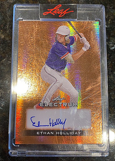 2024 Leaf Electrum Ethan Holliday Auto Platinum #/20 — front