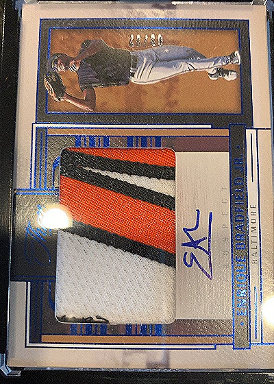 2024 Panini Three And Two #PJA-EB Enrique Bradfield Jr. — front