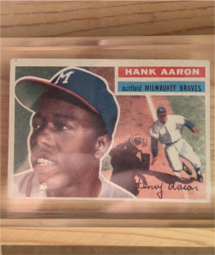 1956 Topps #31 Hank Aaron — front