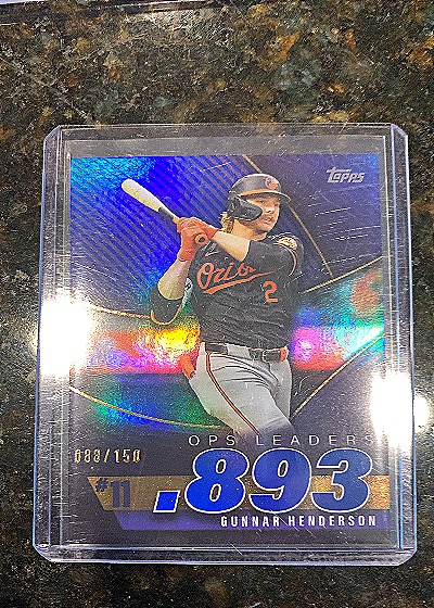 2025 Topps Series 2 OPS Leaders #OPS-11 Gunnar Henderson — front