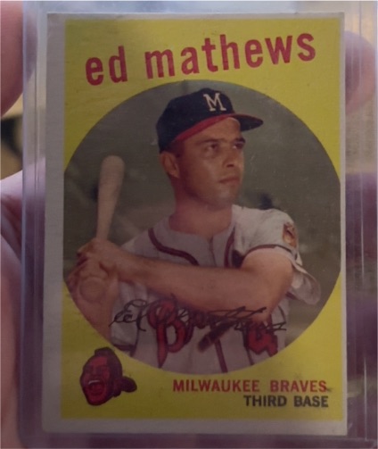 1959 Topps #450 Ed Mathews — front