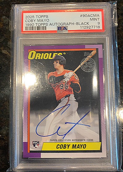 2025 Topps #90A-CMA Coby Mayo — front
