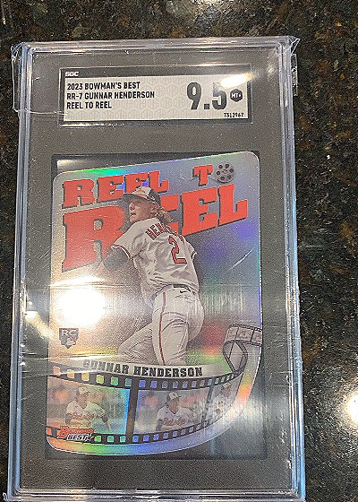 2023 Bowman's Best Reel to Reel Die-Cuts #RR-7 Gunnar Henderson — front