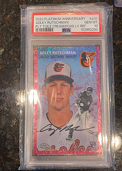 2023 Topps Chrome Platinum Anniversary #400 Adley Rutschman — front