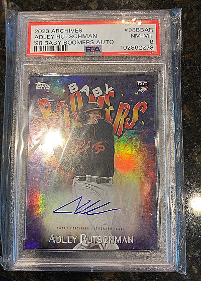 2023 Topps Archives #98BBAR Adley Rutschman '98 Baby Boomers Auto — front