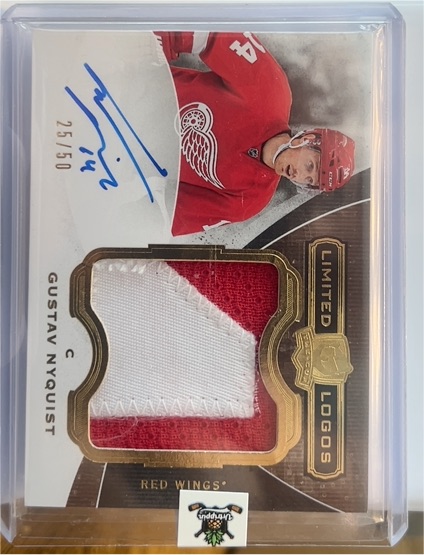 2014-15 Upper Deck The Cup Limited Logos Gustav Nyquist — front