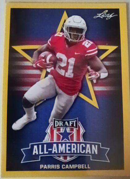 2019 Leaf Draft #80 Parris Campbell — front