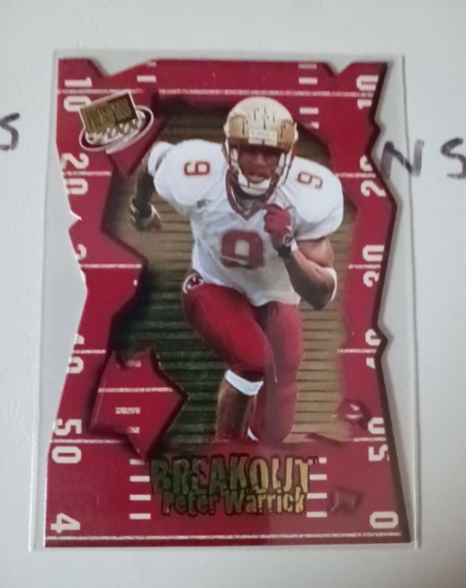 2000 Press Pass Breakout #BO1 Peter Warrick — front