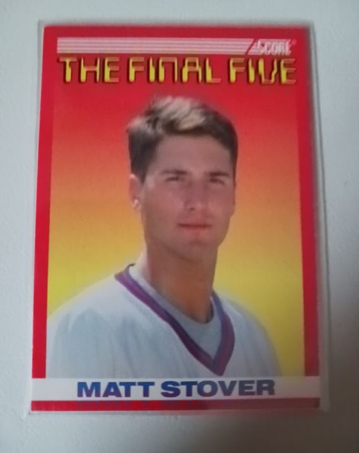 1990 Score #B1 Matt Stover The Final Five — front