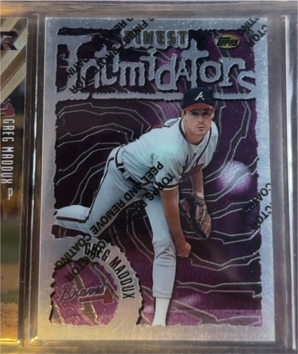 1996 Topps Finest Intimidators #I36 Greg Maddux — front