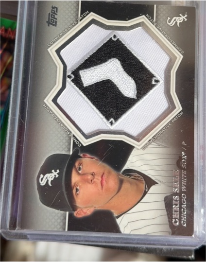 2013 Topps Manufactured Commemorative Patch #CP-22 Chris Sale — front