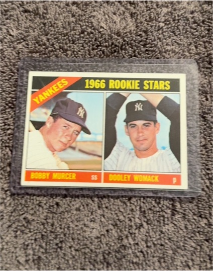 1966 Topps #469 Bobby Murcer, Dooley Womack Yankees Rookie Stars — front