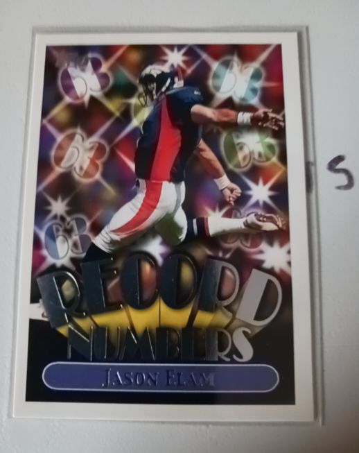 1999 Topps Record Numbers #RN10 Jason Elam — front
