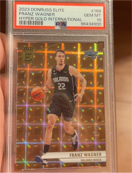 2023 Donruss Elite #168 Franz Wagner Hyper Gold International — front