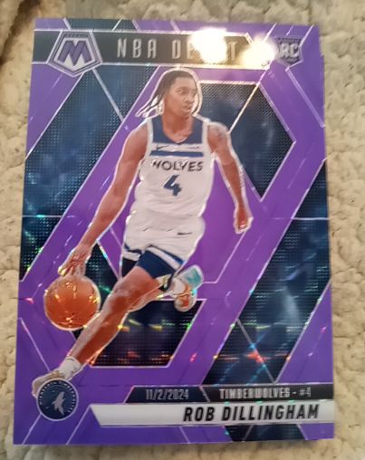2024-25 Panini Mosaic #270 Rob Dillingham NBA Debut RC — front