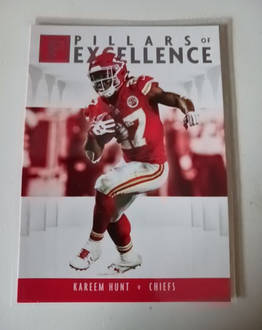 2018 Panini Pillars of Excellence #PI-KH Kareem Hunt — front