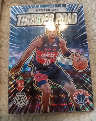 2024-25 Panini Mosaic #19 Alexandre Sarr Thunder Road — front