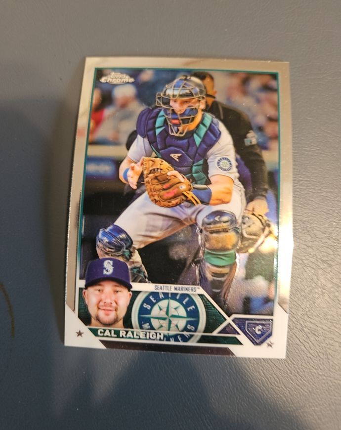 2023 Topps Chrome #141 Cal Raleigh — front
