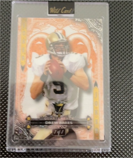 2024 Wild Card 7 Card Stud Joker Drew Brees — front