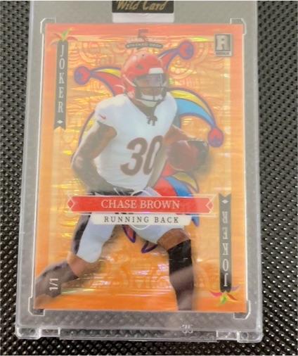 2023 Wild Card Chase Brown Joker 5 Card Draw Stacked Deck — front