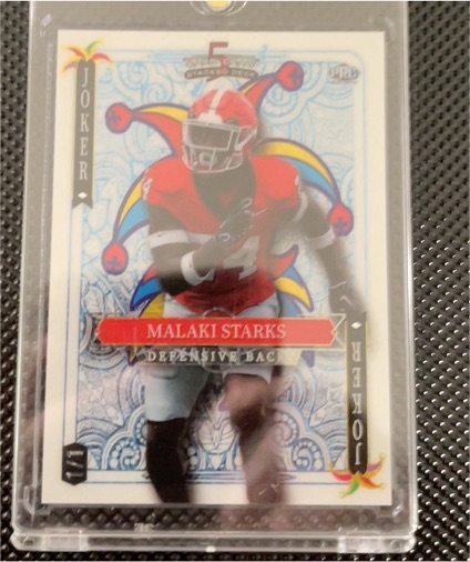 2024 Wild Card 5 Card Draw Joker # Malaki Starks — front
