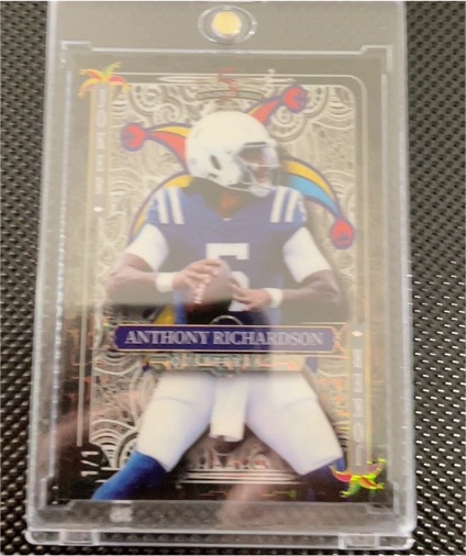 2024 Wild Card 5 Card Draw Joker Anthony Richardson — front
