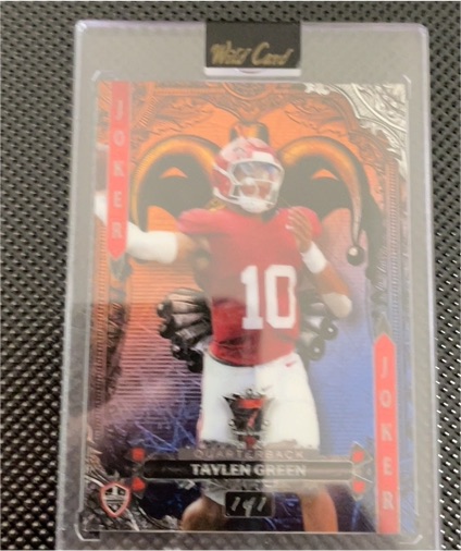2024 Wild Card 7 Card Stud Joker Taylen Green — front