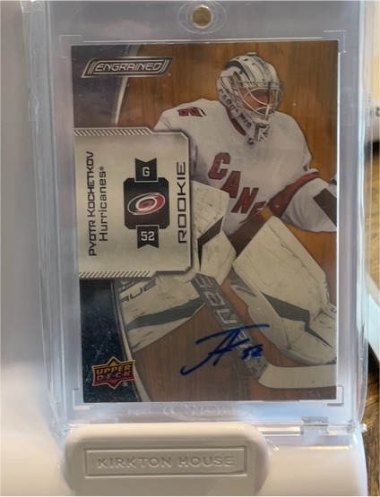 2023-24 Upper Deck Engrained #174 Pyotr Kochetkov Rookie Oak Autograph — front