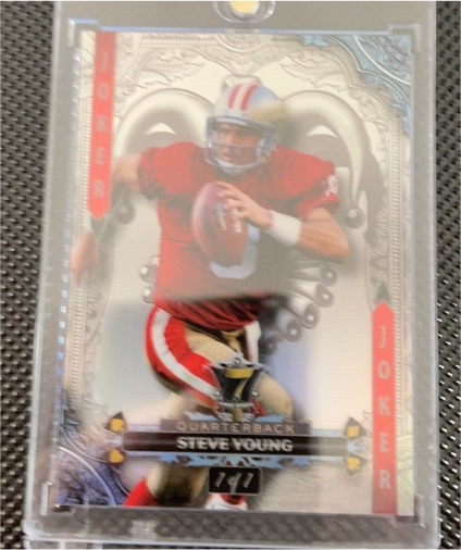 2024 Wild Card 7 Card Stud Joker Steve Young — front