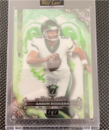 2024 Wild Card 7 Card Studs Jokers Wild #1 Aaron Rodgers — front