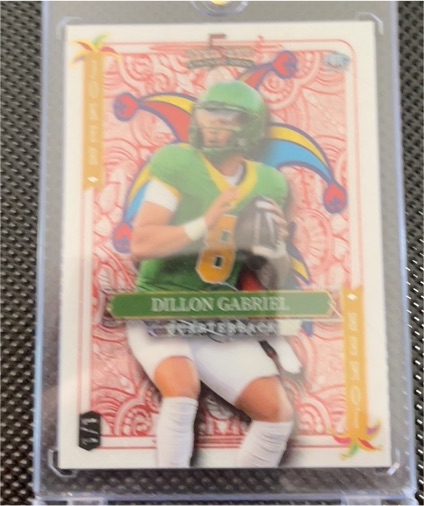 2024 Wild Card 5 Card Draw Stacked Deck Dillon Gabriel Joker — front