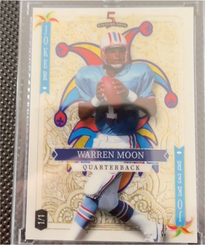 2023 Wild Card 5 Card Draw Stacked Deck #Joker Warren Moon — front