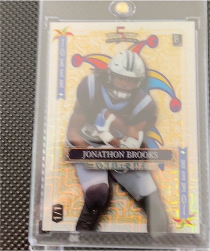 2024 Wild Card 5 Card Draw Jonathon Brooks Rookie — front