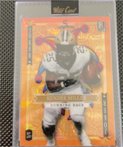 2023 Wild Card 5 Card Draw Joker Kendre Miller — front