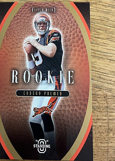 2003 Upper Deck Standing O Rookies #1 Carson Palmer — front