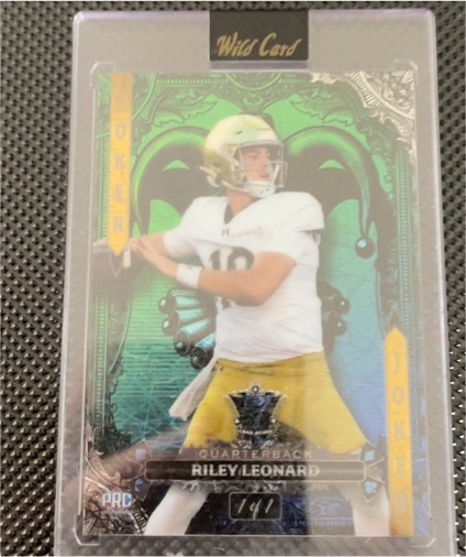 2024 Wild Card 7 Card Studs Joker #7JW-RL Riley Leonard — front