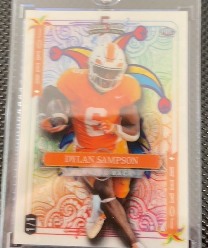 2024 Wild Card 5 Card Draw Dylan Sampson Orange Joker RC — front