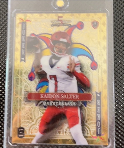 2024 Wild Card 5 Card Draw Joker Kaidon Salter — front