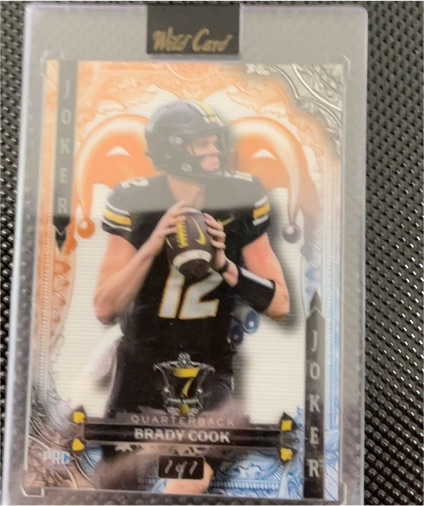 2024 Wild Card 7 Card Studs Jokers Wild #7 Brady Cook — front