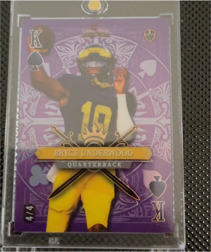 2024 Wild Card 5 Card Draw Stacked Deck #SDPS-BUN Bryce Underwood — front
