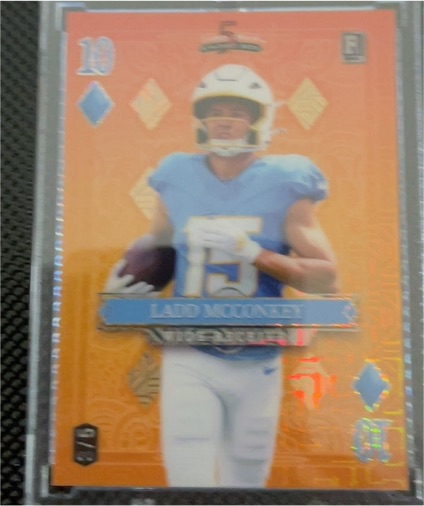 2024 Wild Card 10 of Diamonds Ladd McConkey — front