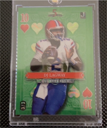 2024 Wild Card 5 Card Draw #10 DJ Lagway — front